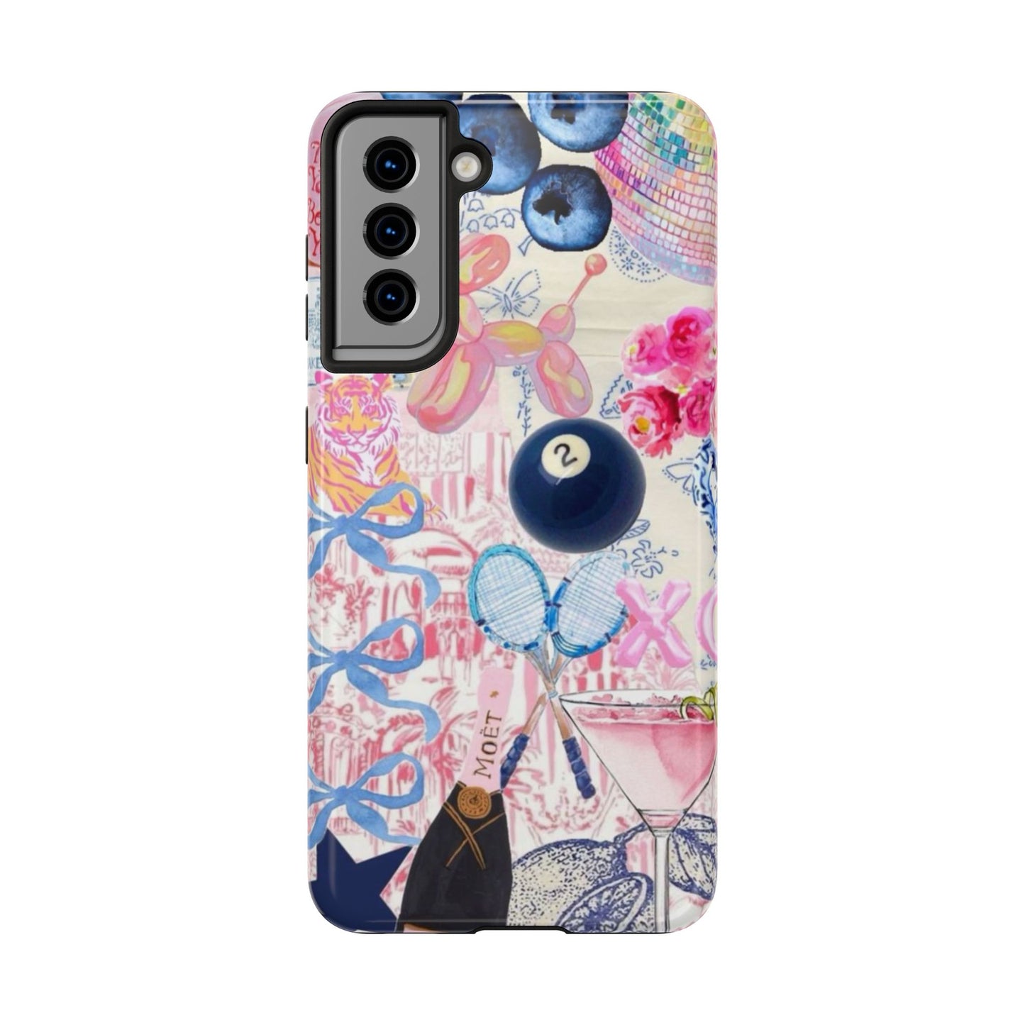 Vibrant Preppy Collage Phone Case.