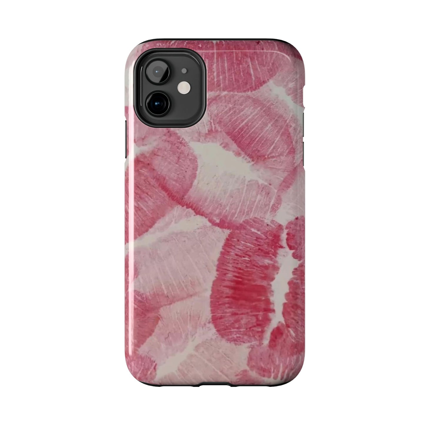 Pink Kiss Print Phone Case
